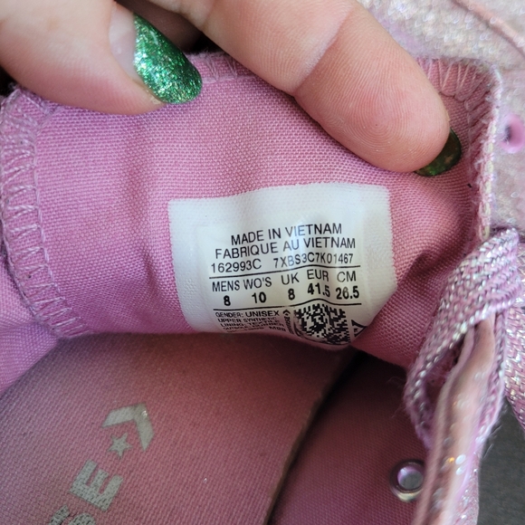 Pink Glitter Converse - Picture 7 of 9